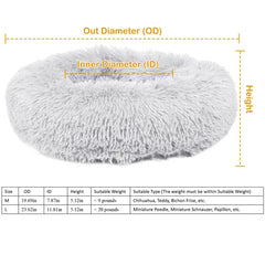 Free Shipping Cozy Plush Dog & Cat Bed – Soft Warm Pet Nest with Non-Slip Bottom