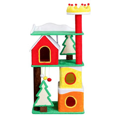 Free Shipping 56” Cat Tree Tower with Condo & Scratching Posts
