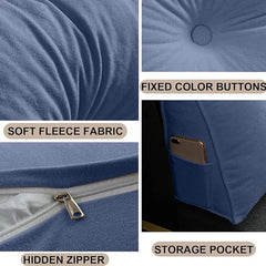 Free Shipping Back Support Reading Pillow with Side Pocket for Bed Comfort