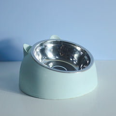 Free Shipping Stainless Steel Dog Bowl Double Bowl Cervical Protection