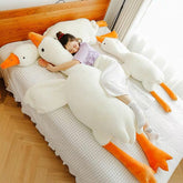 Free Shipping Giant Goose Plush Body Pillow for Comfort & Relaxation