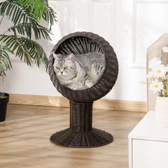 Free Shipping Elevated Cat Bed with Rotatable Egg Chair Pod