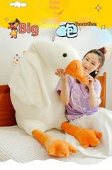 Free Shipping Giant Goose Plush Body Pillow for Comfort & Relaxation