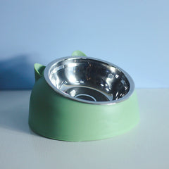 Free Shipping Stainless Steel Dog Bowl Double Bowl Cervical Protection