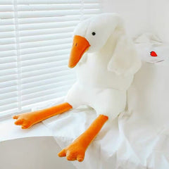 Free Shipping Giant Goose Plush Body Pillow for Comfort & Relaxation