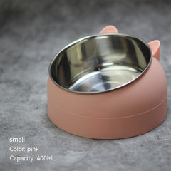 Free Shipping Stainless Steel Dog Bowl Double Bowl Cervical Protection