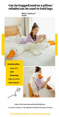 Free Shipping Giant Goose Plush Body Pillow for Comfort & Relaxation