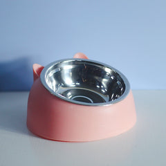 Free Shipping Stainless Steel Dog Bowl Double Bowl Cervical Protection