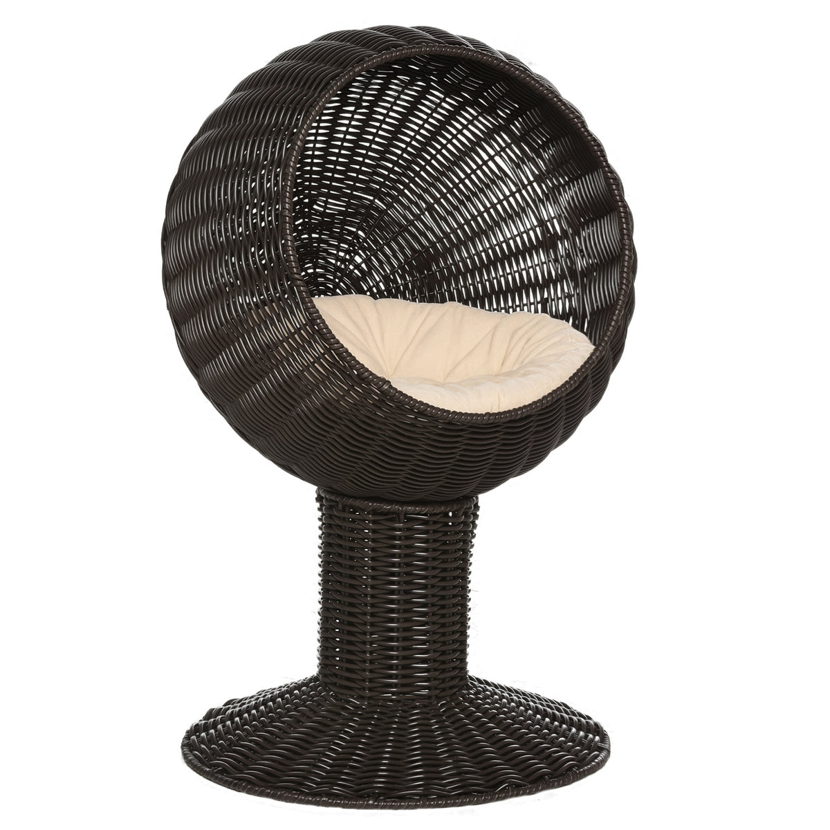 Free Shipping Elevated Cat Bed with Rotatable Egg Chair Pod
