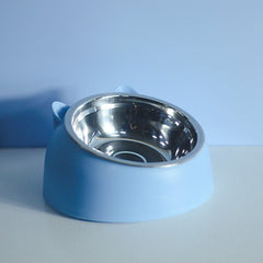Free Shipping Stainless Steel Dog Bowl Double Bowl Cervical Protection