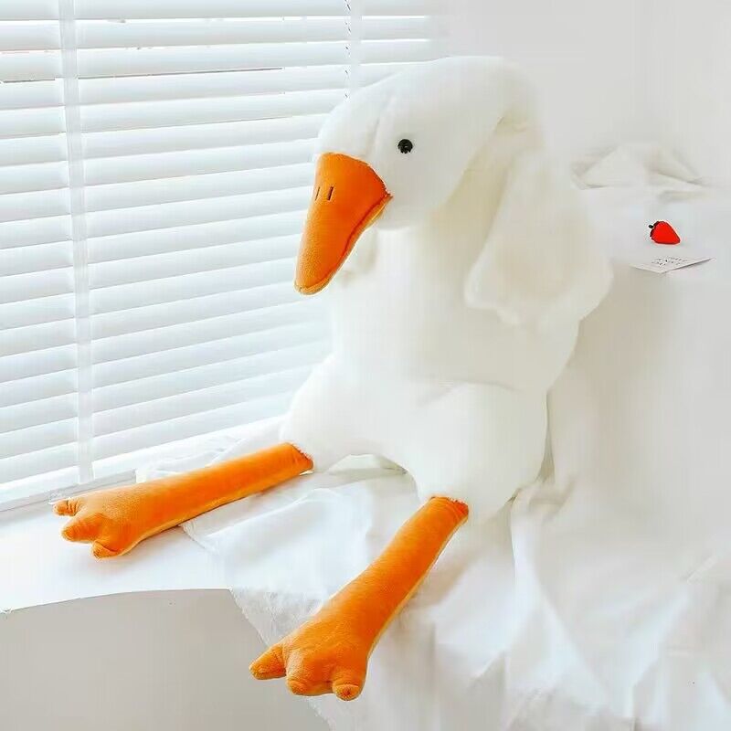 Free Shipping Giant Goose Plush Body Pillow for Comfort & Relaxation