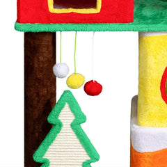 Free Shipping 56” Cat Tree Tower with Condo & Scratching Posts